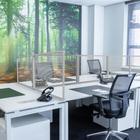 Izolációs elválasztó panel irodai asztalokhoz redőny hatású kivitelben Izolációs elválasztó panel irodai asztalokhoz redőny hatású kivitelben