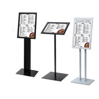 Világító menütartó állványok