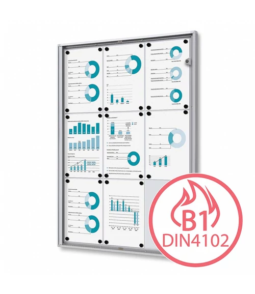 Zárható vitrin XS profil (tűzbiztos)
